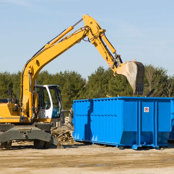 can i choose the location where the residential dumpster will be placed in Plainfield